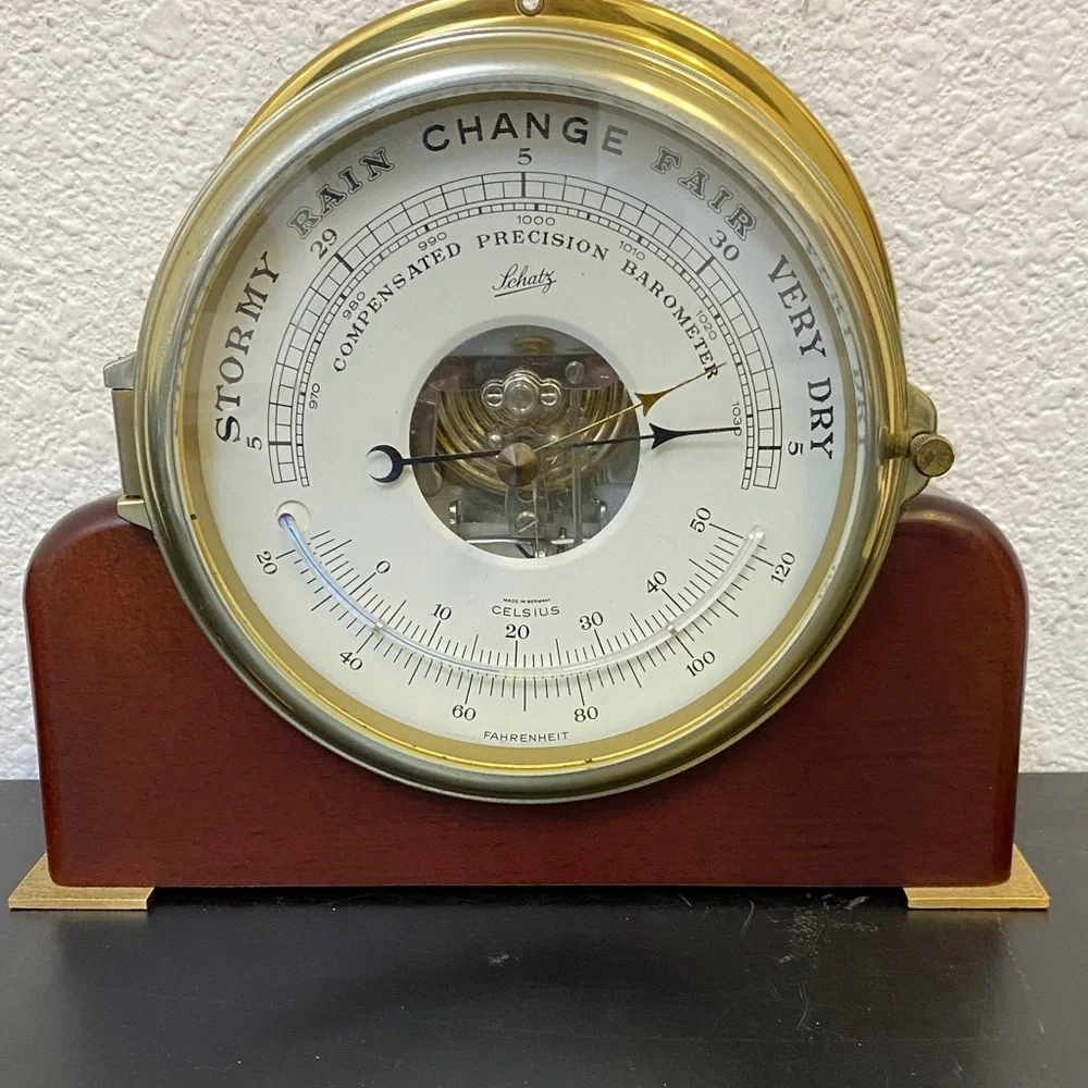 Vintage - 1960's era Schatz Compensated Precision Barometer with Mercury bulb